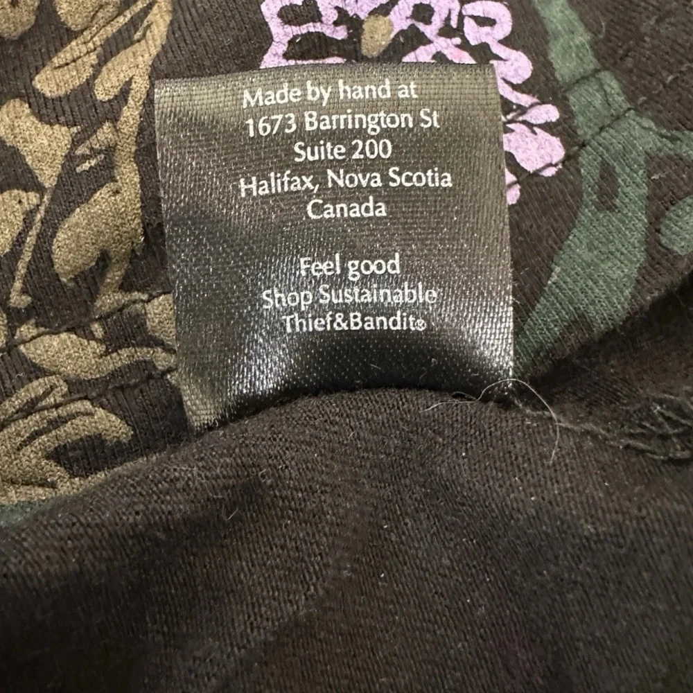 Thief & Bandit handmade hand-printed in Canada top Dusk Nightcrawlers 3x - Picture 7 of 7